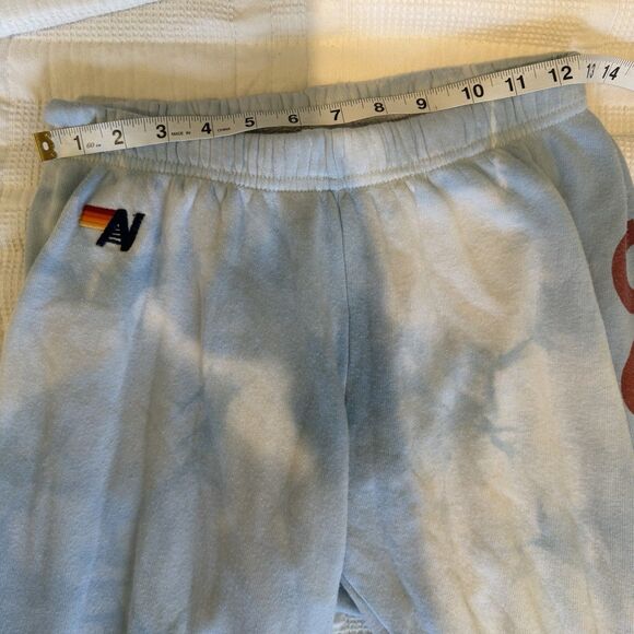 Aviator Nation Soulcycle Jogger Sweatpants Women Small Blue Tie Dye Comfort - Picture 12 of 14